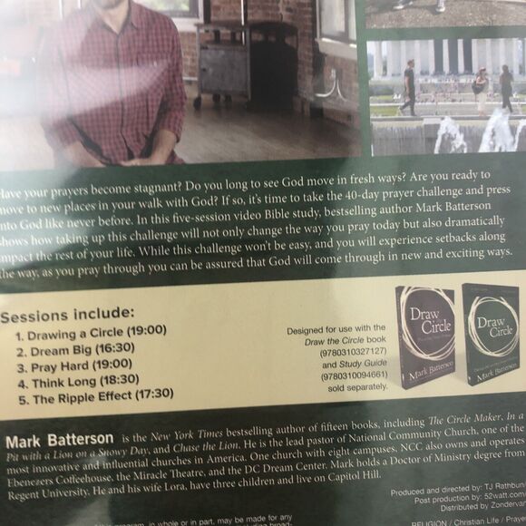 Bible Study DVD Draw the Circle Taking the 40 Day Prayer Challenge 5 Sessions - Picture 3 of 6